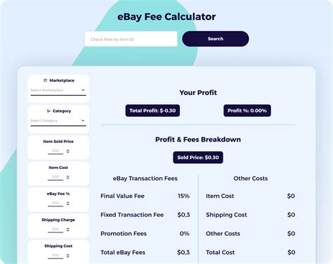 ebay sneaker selling fees calculator.